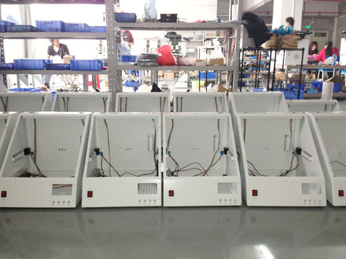 Roll automatic burner assembly area